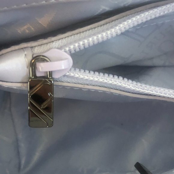 Furla Shimmery Lilac Baguette Style Shoulder Bag with Dust Cover - Picture 8 of 12